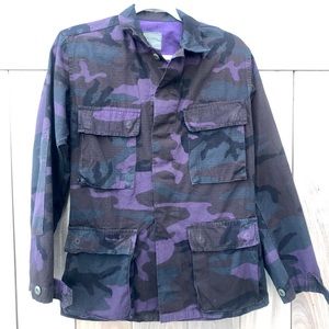Vintage Purple Camo NATO Army Jacket